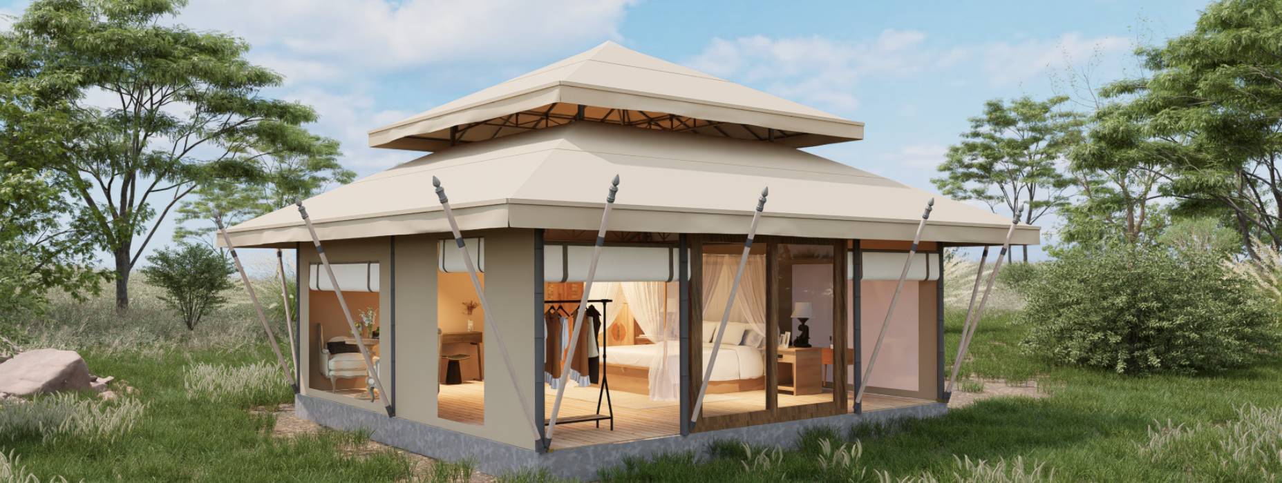 德格县户外野奢帐篷